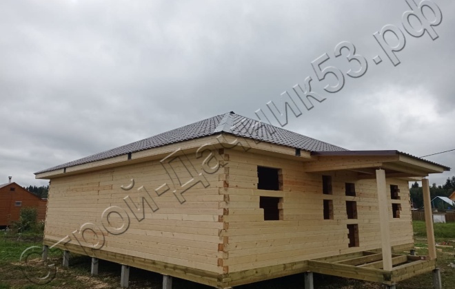 1 Брусовой дом  ОД-50, 11х10,5м, 115,5М², Ленинградская область, Кировский район, деревня Войбокало (5)